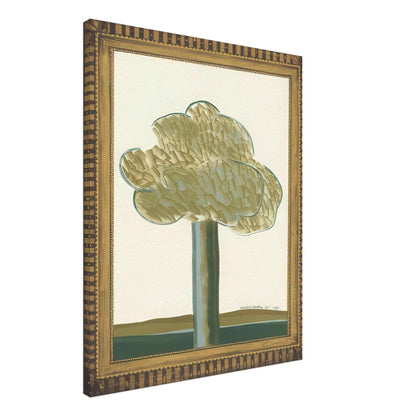 David Hockney, Gold-Framed Landscape No. 2, landscape within an ornate gold frame, canvas print, 50 × 75 cm (20 × 30 in)