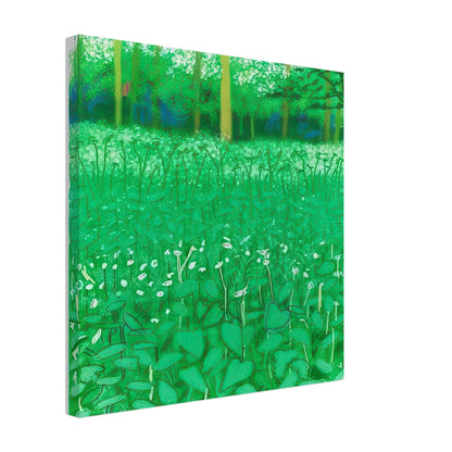 David Hockney, The Arrival of Spring (15 March), woodland path and budding trees, canvas print, 30 × 40 cm (12 × 16 in)