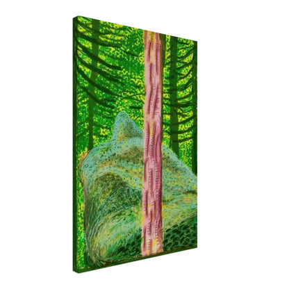 David Hockney, The Yosemite Suite, Yosemite mountains and lush green forests, canvas print, 50 × 60 cm (20 × 24 in)