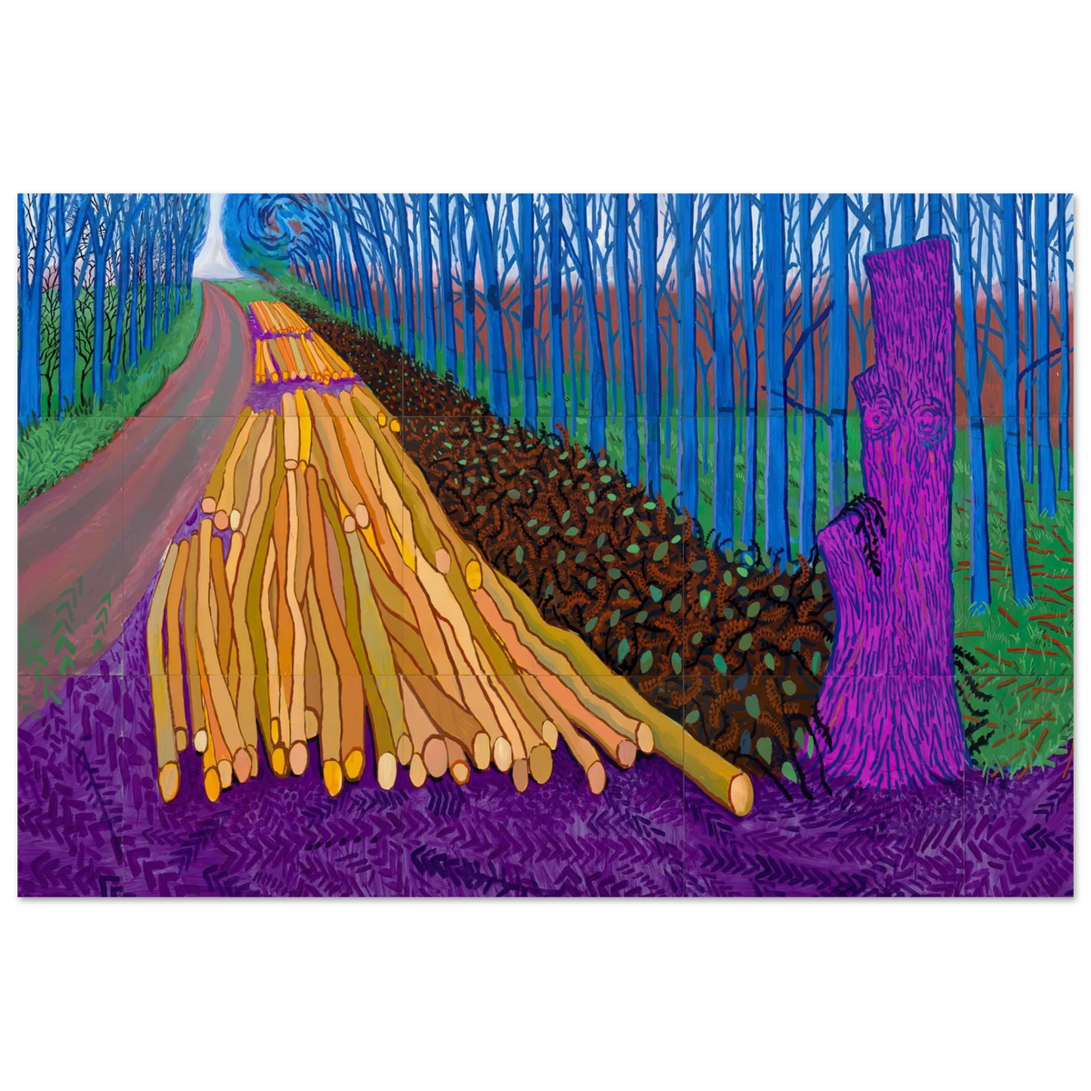 David Hockney Winter Timber poster