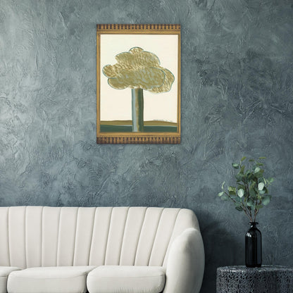 David Hockney, Gold-Framed Landscape No. 2, landscape within an ornate gold frame, canvas print