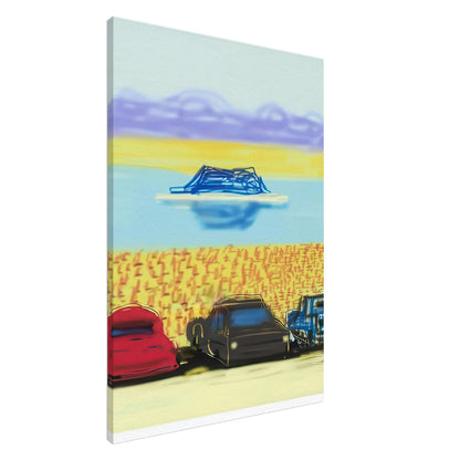 David Hockney, The Yosemite Suite, Yosemite mountains and lush green forests, canvas print, 20 × 25 cm (8 × 10 in)