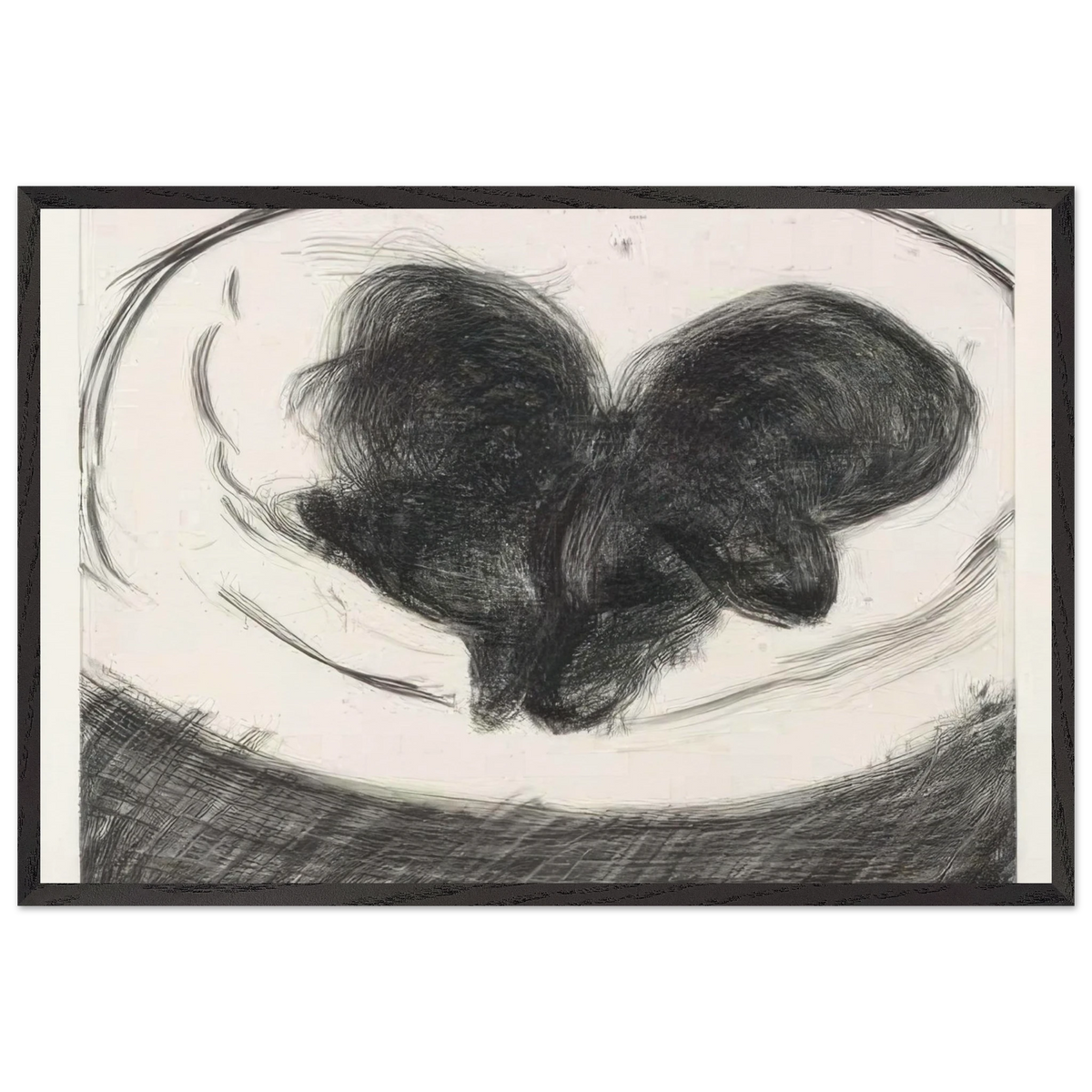 Dog Etching No. 1 by David Hockney Framed Art Print