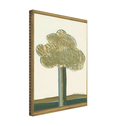 David Hockney, Gold-Framed Landscape No. 2, landscape within an ornate gold frame, canvas print, 27 × 35 cm (11 × 14 in)