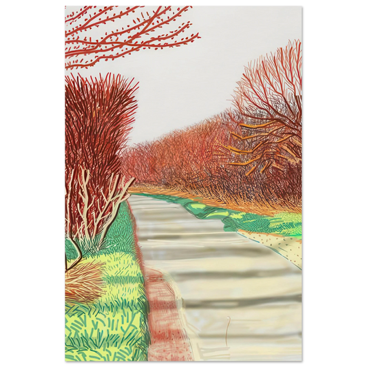 The Arrival Of Spring In Woldgate, East Yorkshire In 2011 (twenty eleven) - 21 March by David Hockney Poster