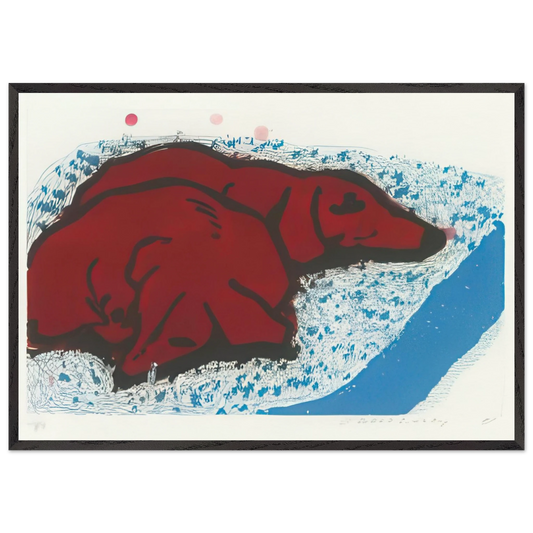 Small Dogs (T.344) - Signed Print by David Hockney