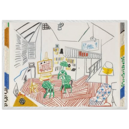 Pembroke Studio Interior by David Hockney Framed Art Print
