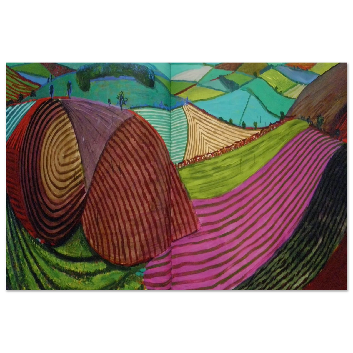 David Hockney Double East Yorkshire 1998 poster