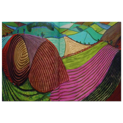 David Hockney Double East Yorkshire 1998 poster