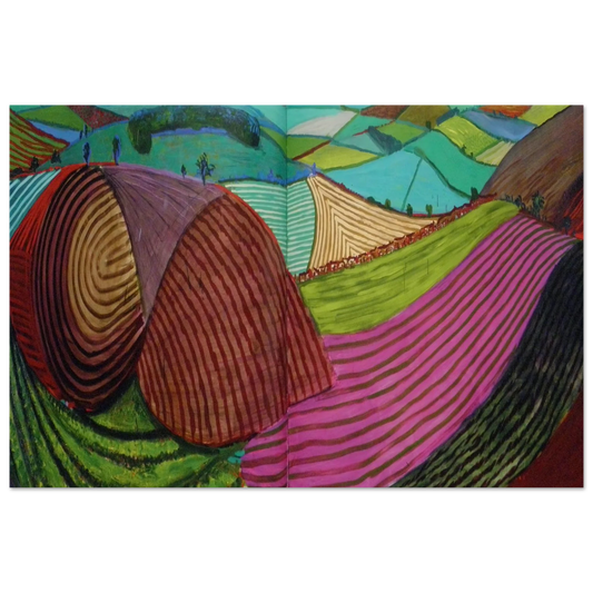 David Hockney Double East Yorkshire 1998 poster