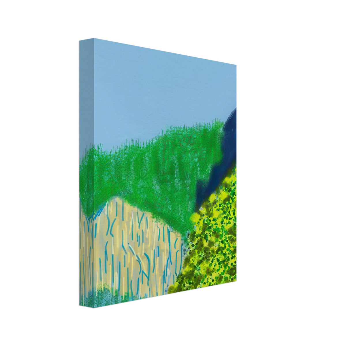 David Hockney, The Yosemite Suite, Yosemite mountains and lush green forests, canvas print, 40 × 50 cm (16 × 20 in)