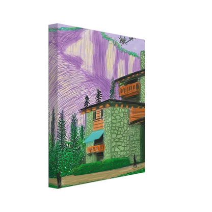David Hockney, The Yosemite Suite, Yosemite mountains and lush green forests, canvas print, 40 × 60 cm (16 × 24 in)