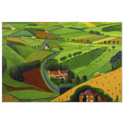 David Hockney The Road Across the Wolds poster
