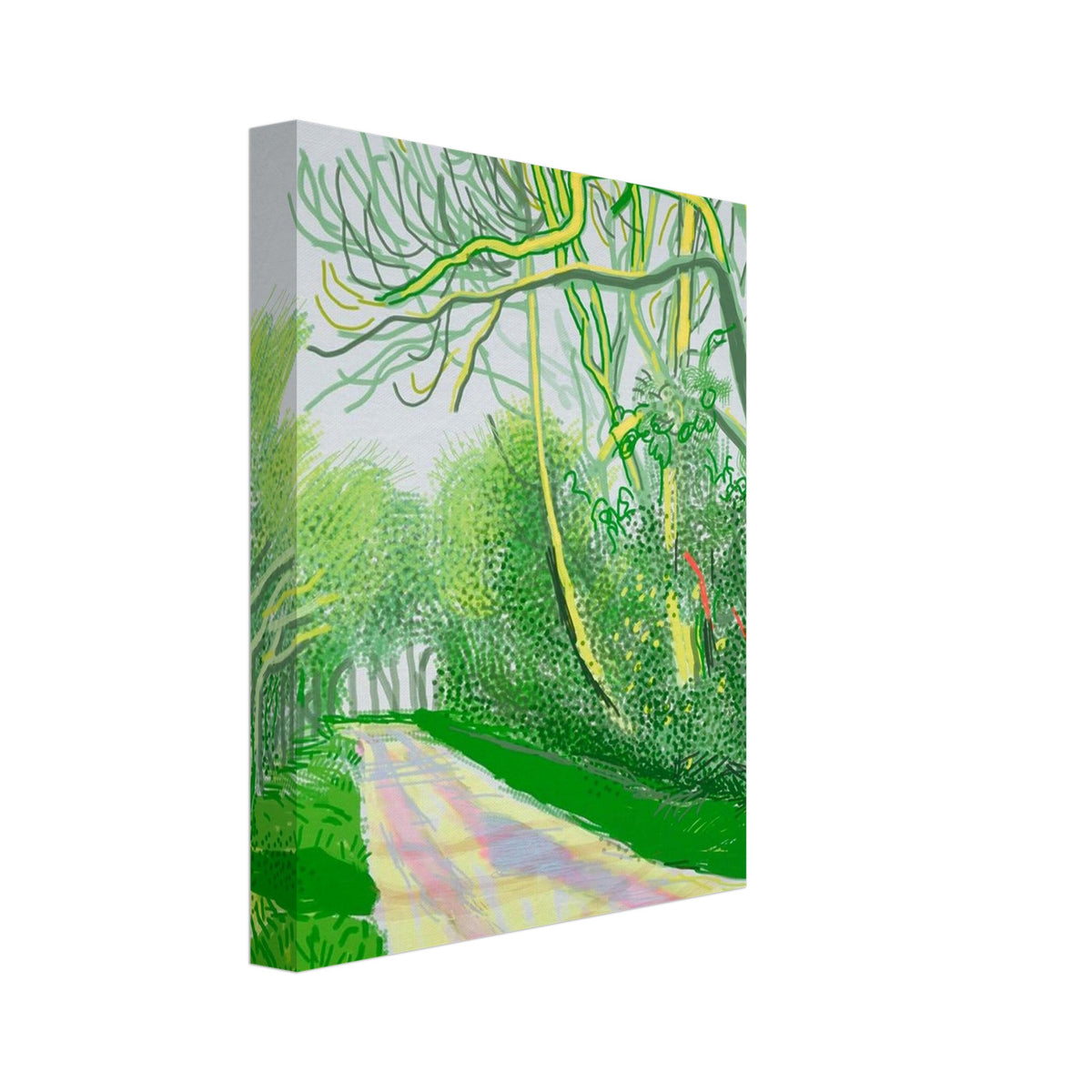 David Hockney, David Hockney Canvas Wall Art, textured canvas wall art, canvas print, 40 × 40 cm (16 × 16 in)