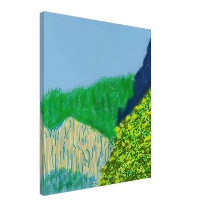 David Hockney, The Yosemite Suite, Yosemite mountains and lush green forests, canvas print, 50 × 75 cm (20 × 30 in)