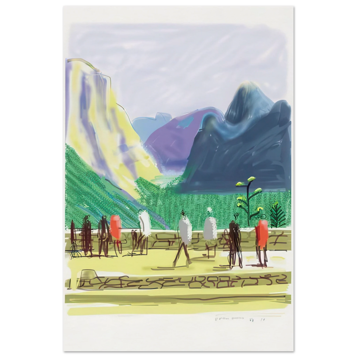 The Yosemite Suite 15 - Signed Print by David Hockney poster