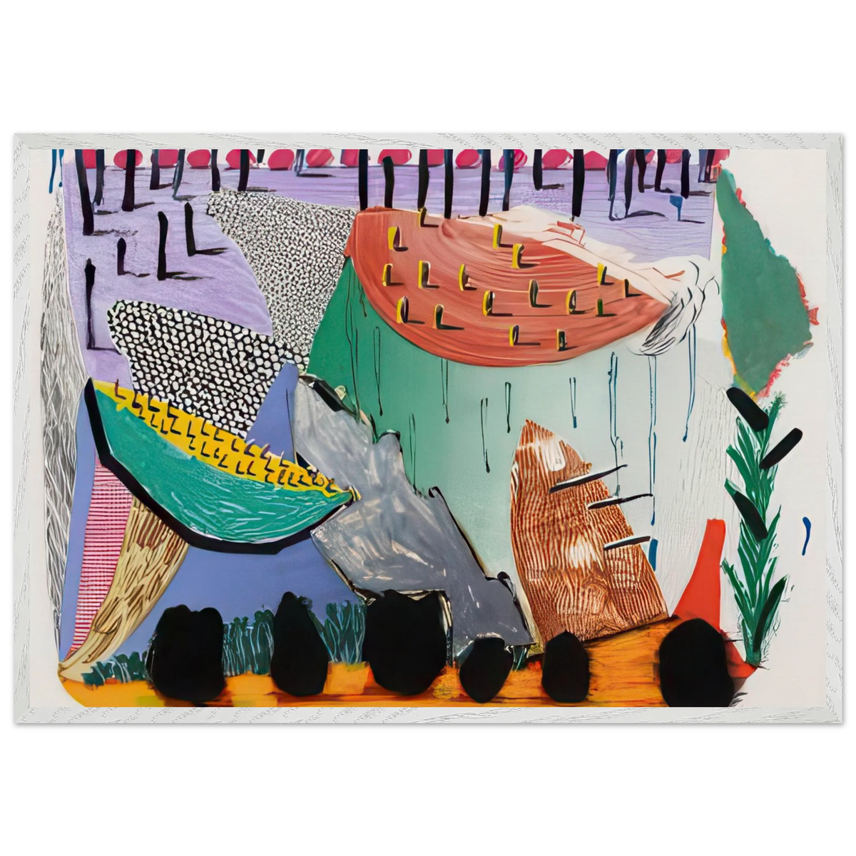 Slow Rise by David Hockney Framed Print