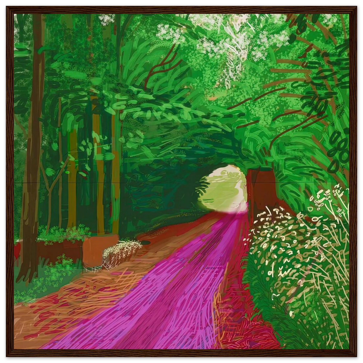 David Hockney The Arrival of Spring in Woldgate 31 May No. 1 framed art print