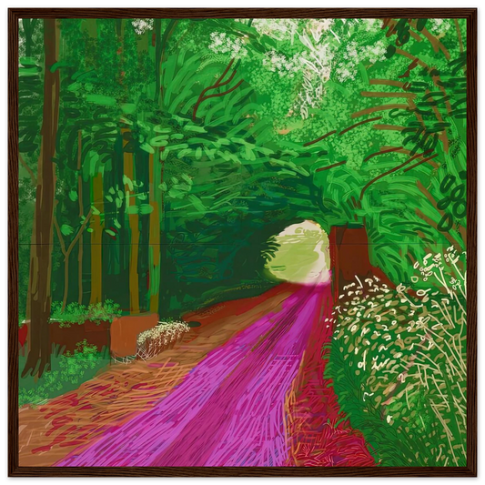 David Hockney The Arrival of Spring in Woldgate 31 May No. 1 framed art print