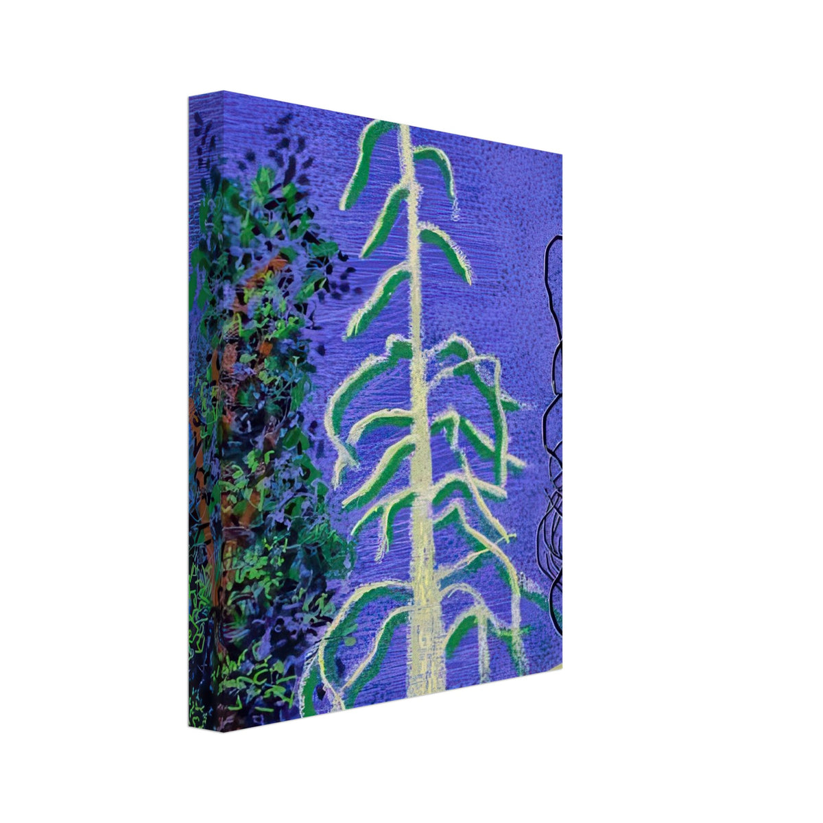 David Hockney, The Yosemite Suite, Yosemite mountains and lush green forests, canvas print, 40 × 50 cm (16 × 20 in)