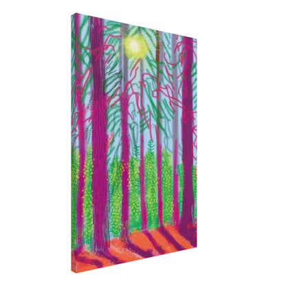 David Hockney, The Yosemite Suite, Yosemite mountains and lush green forests, canvas print, 50 × 75 cm (20 × 30 in)