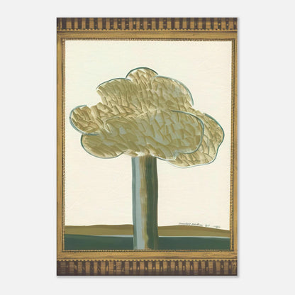 David Hockney, Gold-Framed Landscape No. 2, landscape within an ornate gold frame, canvas print