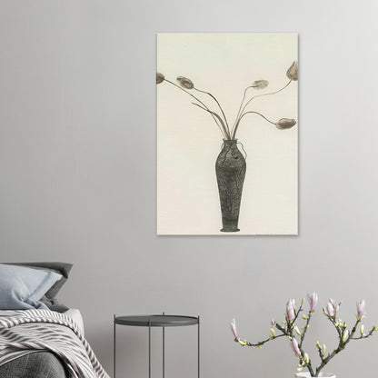 David Hockney, Tulips, colourful tulip still life, canvas print