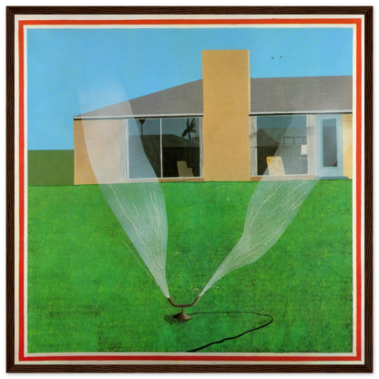 David Hockney A Lawn Sprinkler framed art print