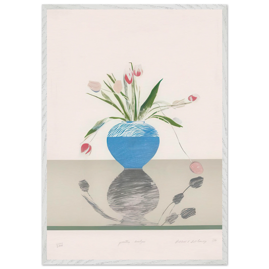 Pretty Tulips by David Hockney Framed Art Print