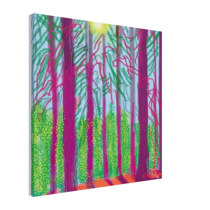 David Hockney, The Yosemite Suite, Yosemite mountains and lush green forests, canvas print, 40 × 50 cm (16 × 20 in)