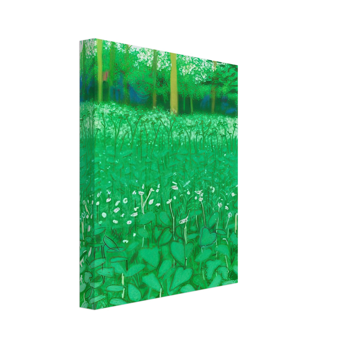 David Hockney, The Arrival of Spring (15 March), woodland path and budding trees, canvas print, 40 × 50 cm (16 × 20 in)