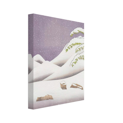 David Hockney, Snow, rolling snowy hills and snow-covered branches, canvas print, 30 × 30 cm (12 × 12 in)