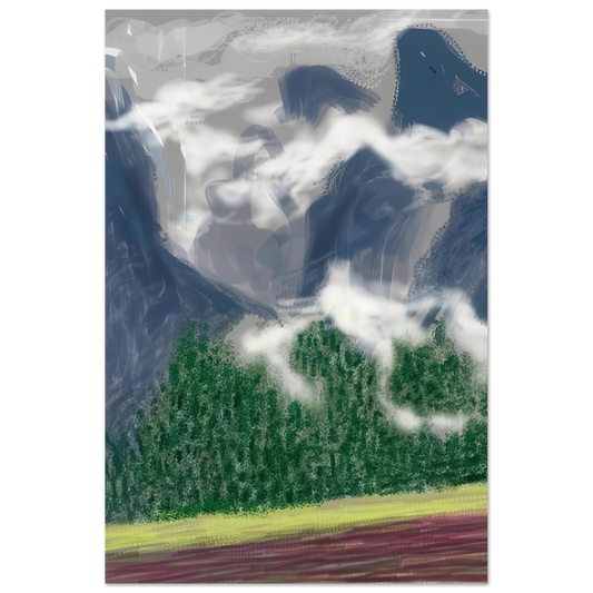 Yosemite II, October 5th 2011 by David Hockney Poster