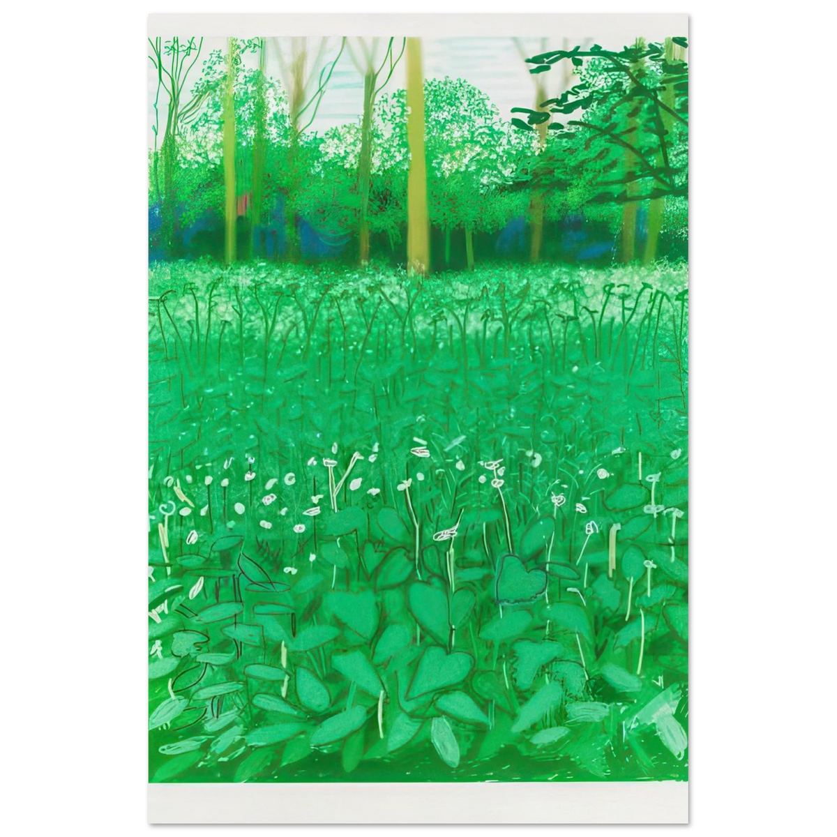 The Arrival Of Spring In Woldgate, East Yorkshire In 2011 (twenty eleven) - 6 May - Signed Print by David Hockney Poster