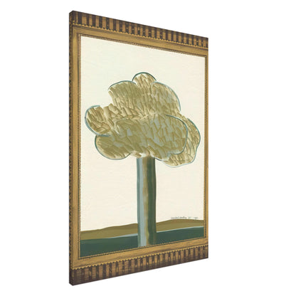 David Hockney, Gold-Framed Landscape No. 2, landscape within an ornate gold frame, canvas print, 20 × 25 cm (8 × 10 in)