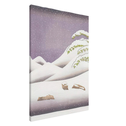 David Hockney, Snow, rolling snowy hills and snow-covered branches, canvas print, 20 × 25 cm (8 × 10 in)