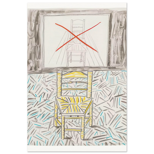 The Perspective Lesson by David Hockney Poster