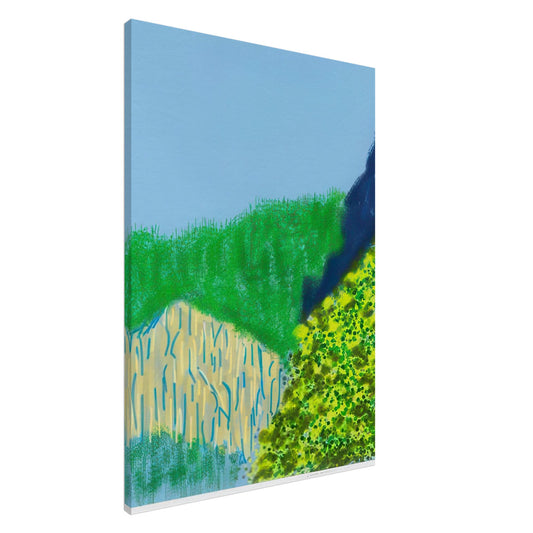 David Hockney, The Yosemite Suite, Yosemite mountains and lush green forests, canvas print, 20 × 25 cm (8 × 10 in)