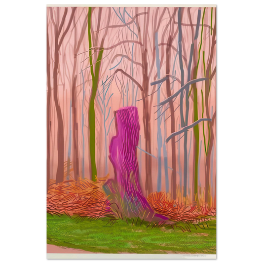 The Arrival Of Spring In Woldgate, East Yorkshire In 2011 (twenty eleven) - 15 March - Signed Print by David Hockney Poster