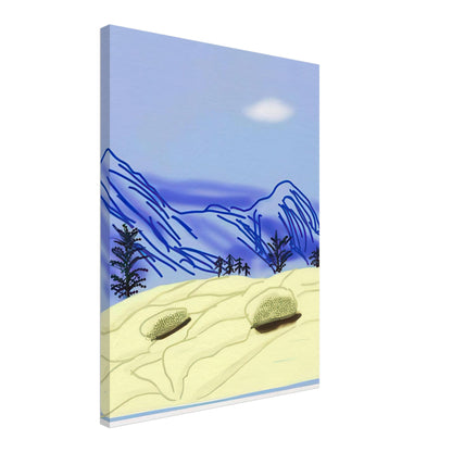 David Hockney, The Yosemite Suite, Yosemite mountains and lush green forests, canvas print, 40 × 60 cm (16 × 24 in)