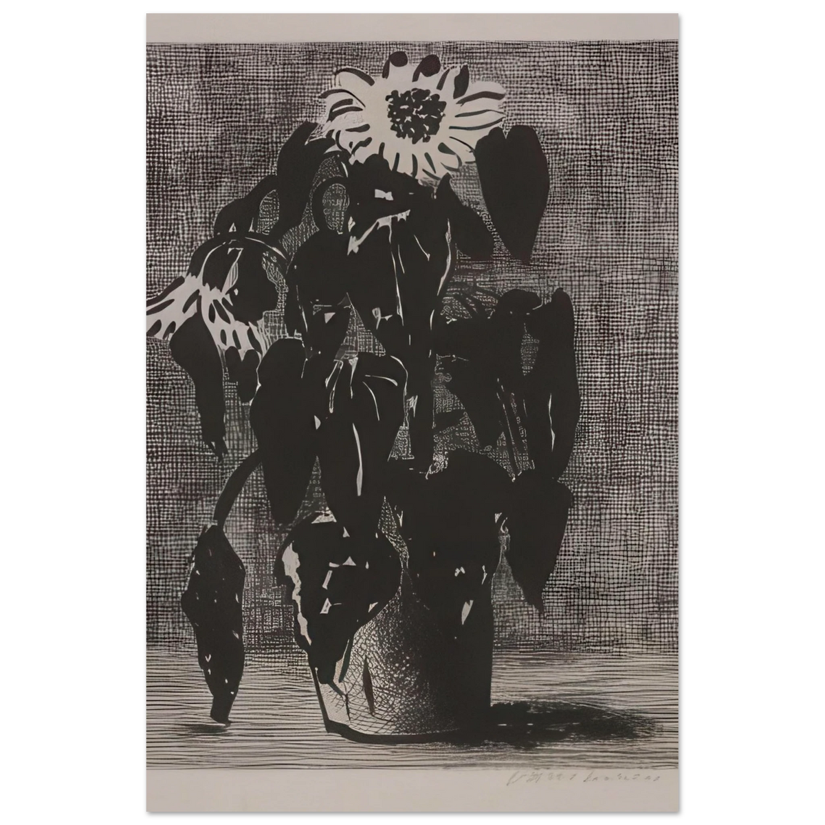 275 Sunflower I by David Hockney Poster