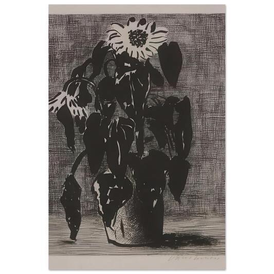 Sunflower I by David Hockney Poster