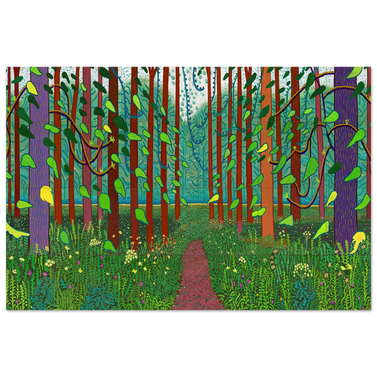 David Hockney The Arrival of Spring in Woldgate poster