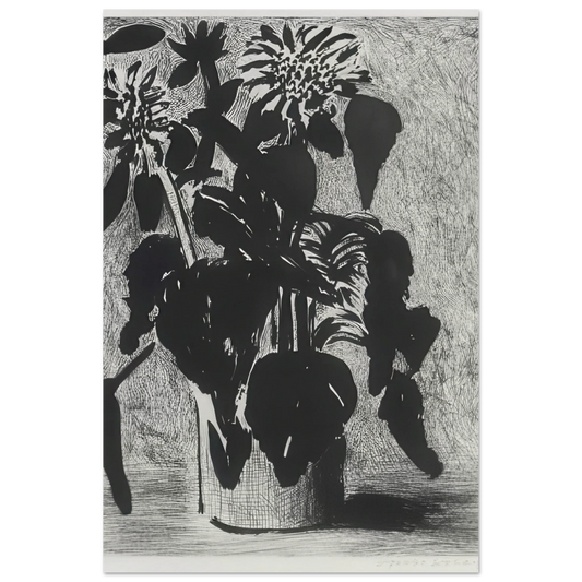 Sunflower II by David Hockney Poster