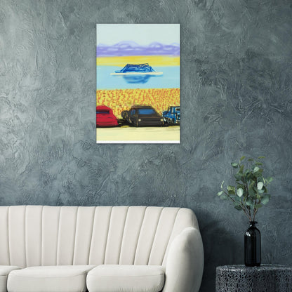 David Hockney, The Yosemite Suite, Yosemite mountains and lush green forests, canvas print